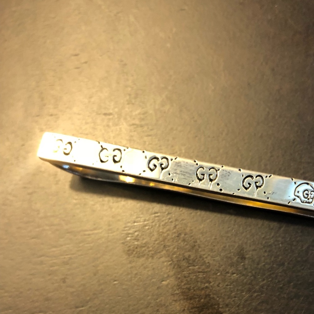 Men’s Gucci Ghost Motif Tie Clip